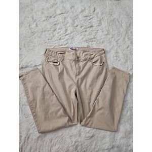 Old Navy Rockstar Secret Slim Pockets High Rise Super Skinny Khaki Pants 18